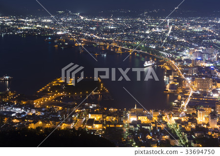 A view from Hakodate Night view Hakodateyama A view from Hakodate Night view Hakodateyama 33694750