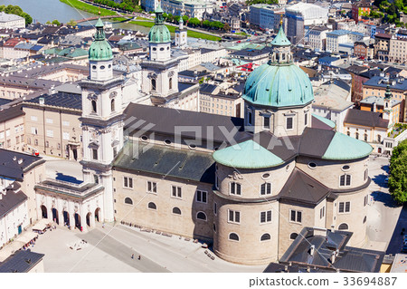 Salzburg aerial panoramic view 33694887