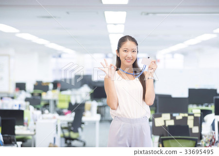 Business scene career woman 33695495