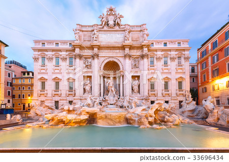 Trevi Fountain or Fontana di Trevi in Rome, Italy Trevi Fountain or Fontana di Trevi in Rome, Italy 33696434