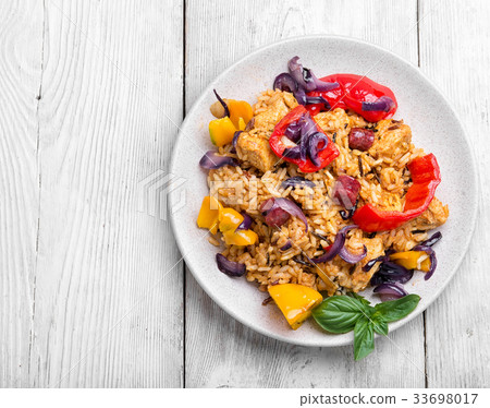 Creole spicy Jambalaya 33698017