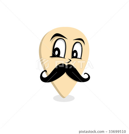 mustache gentleman map pin locator 33699510