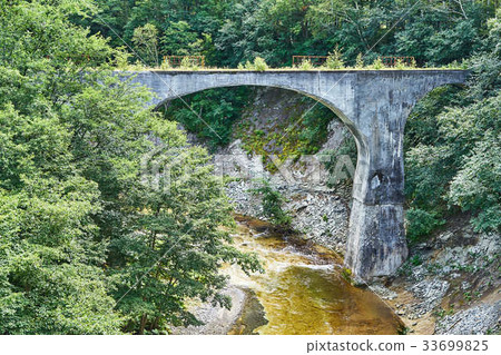 前JNR Shihoro線拱橋第五個Otosuragawa橋 前JNR Shihoro線拱橋第五個Otosuragawa橋 33699825
