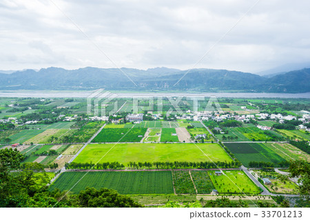 aerial view in Luyeh Hill, Taitung, Taiwan 33701213