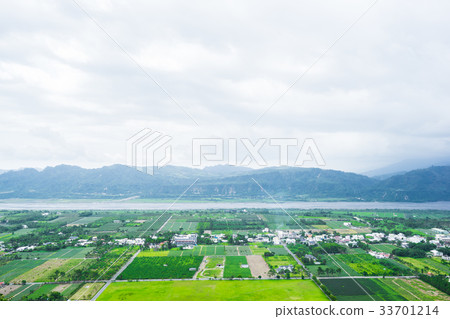 aerial view in Luyeh Hill, Taitung, Taiwan 33701214