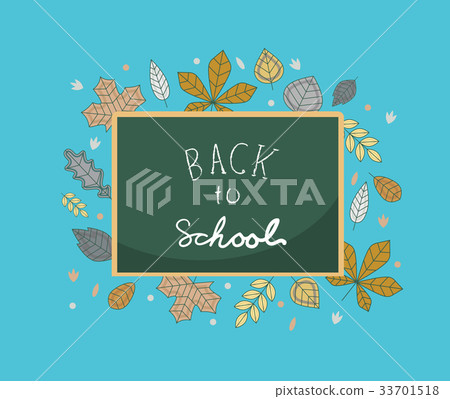 Flat vector Back To School background - Stock Illustration [33701518 ...
