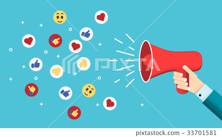 vector cool flat design element on the human hand 33701581