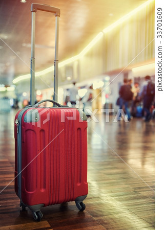 close up on luggage at the airport 33701609