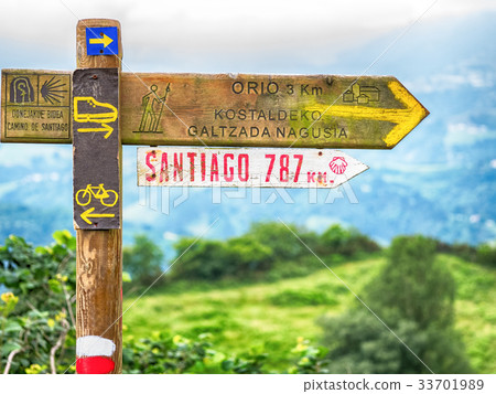 Signs on Camino de Santiago Signs on Camino de Santiago 33701989
