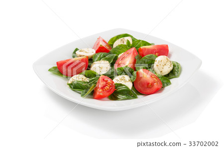 basil, mozzarella and tomato salad basil, mozzarella and tomato salad 33702002