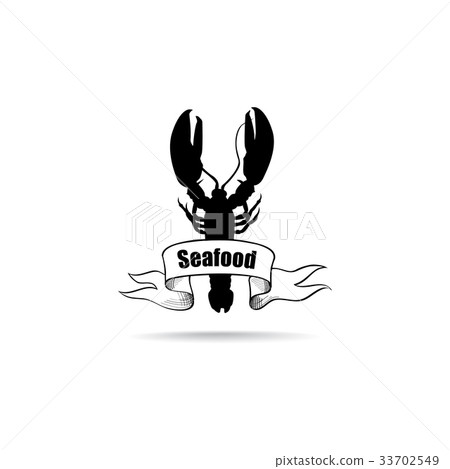 Lobster seafood sign. Marine food icon. Sea dish 33702549