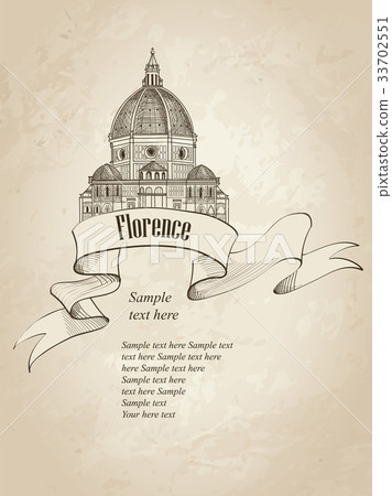 Florence city landmark. Travel Italy background. 33702551