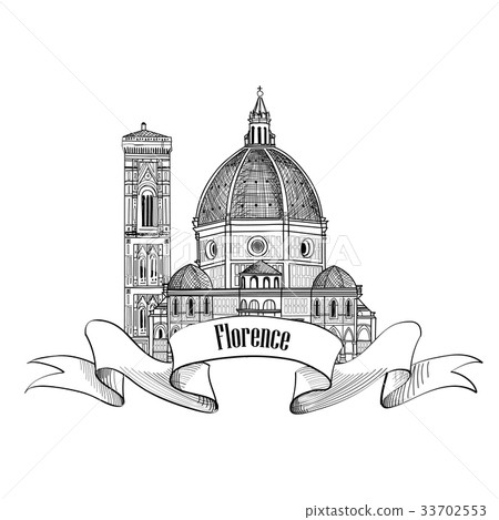 Florence city landmark. Travel Italy background. 33702553
