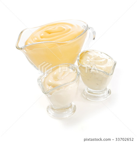 mayonnaise sauce on white background mayonnaise sauce on white background 33702652