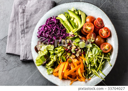 Buddha bowl. Vegetables nuts salad Buddha bowl. Vegetables nuts salad 33704027