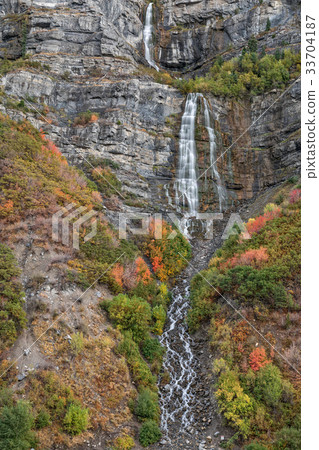 Bridal Veil Falls Utah in Autumn 33704187