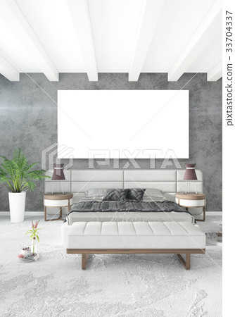 Vertical modern interior bedroom or living room Vertical modern interior bedroom or living room 33704337