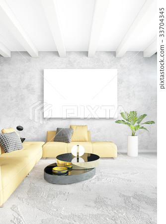 Vertical modern interior bedroom or living room Vertical modern interior bedroom or living room 33704345