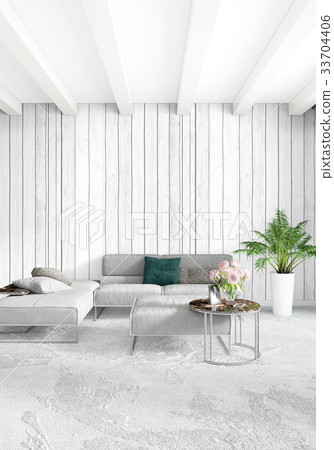 Modern loft interior bedroom or living room with Modern loft interior bedroom or living room with 33704406