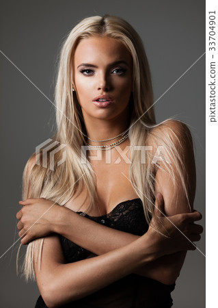 blond hair on grey blond hair on grey 33704901