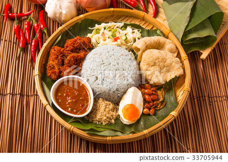 Nasi kerabu Nasi kerabu 33705944