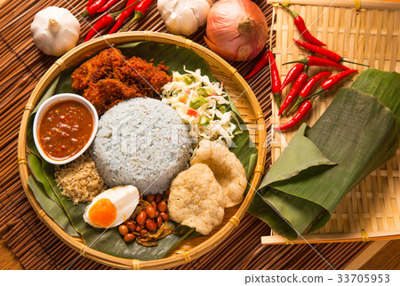 Nasi kerabu Nasi kerabu 33705953