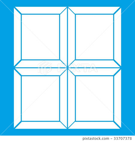 Chocolate piece icon white 33707378