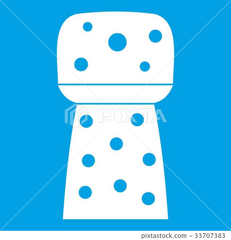 Wooden cork icon white 33707383