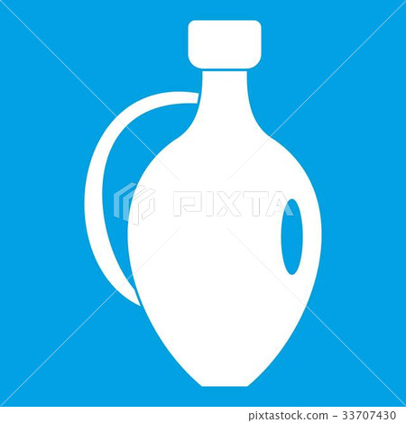 Clay jug icon white 33707430