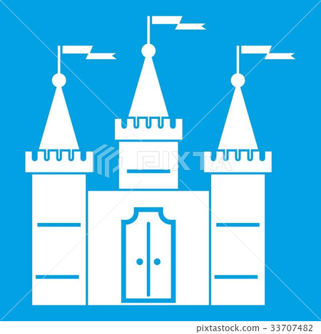 Castle icon white 33707482