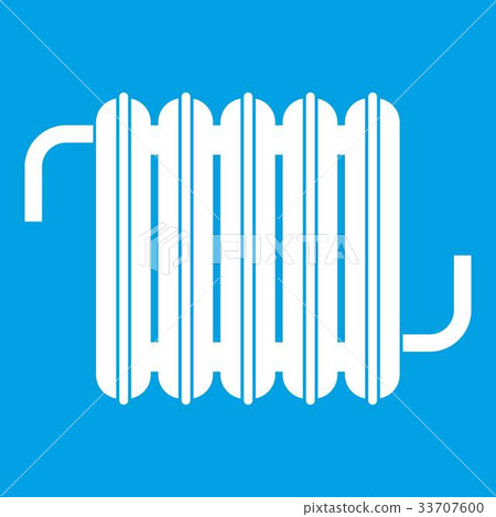 Radiator icon white Radiator icon white 33707600