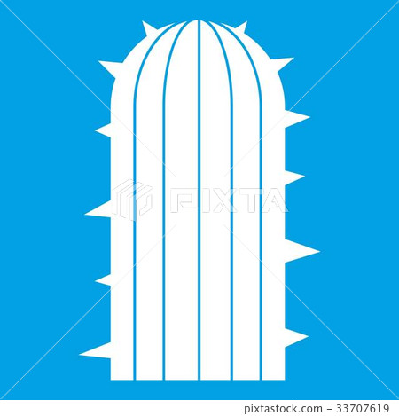 Plant of desert icon white 33707619