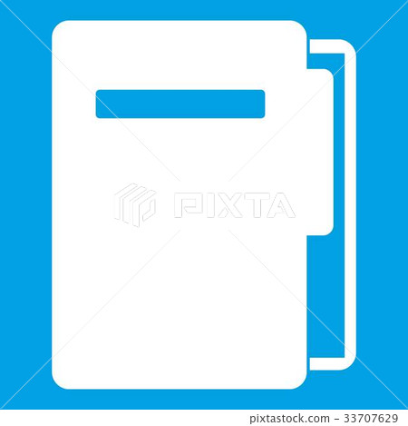 File folder icon white 33707629