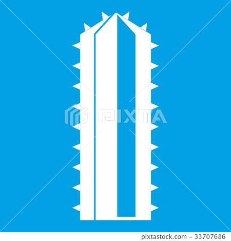 Cactus plant icon white Cactus plant icon white 33707686