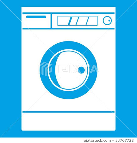 Washing machine icon white 33707728
