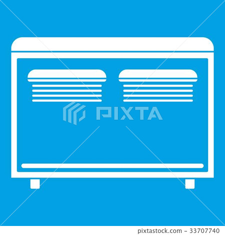 Home equipment for heating icon white Home equipment for heating icon white 33707740