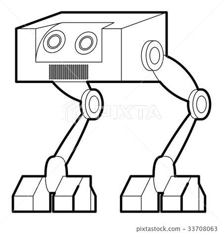 Robot ostrich icon outline Robot ostrich icon outline 33708063