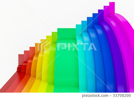 abstract colorful rainbow perspective background 33708200