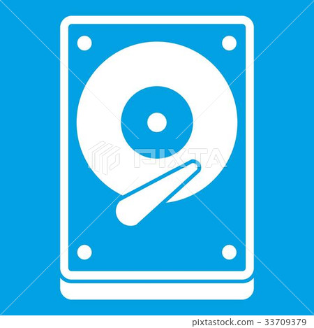 HDD icon white 33709379