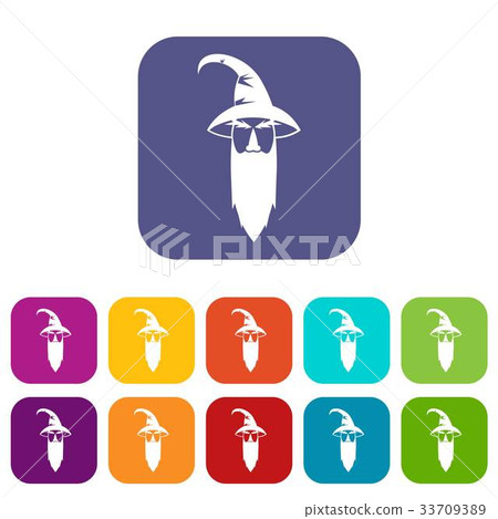 Wizard icons set - Stock Illustration [33709389] - PIXTA