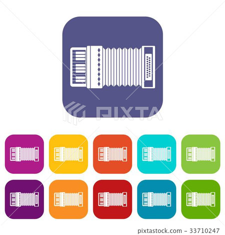 Accordion icons set 33710247