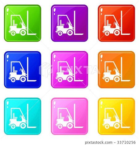 Stacker loader set 9 - Stock Illustration [33710256] - PIXTA