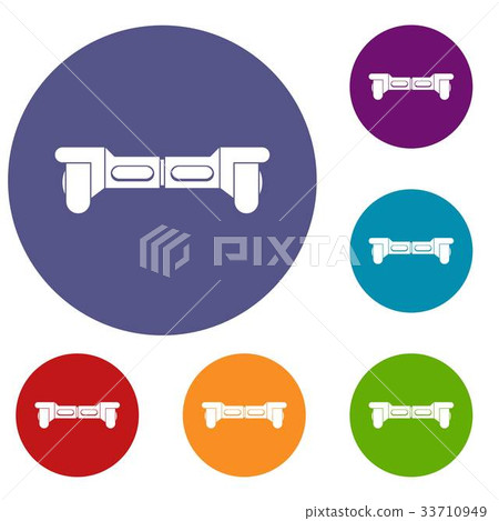 Electrical modern gyroboard icons set 33710949