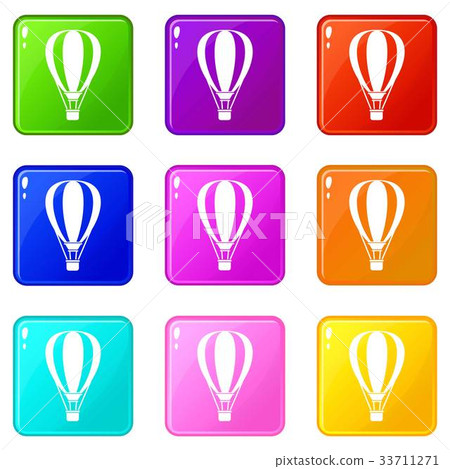 Hot air ballon set 9 33711271