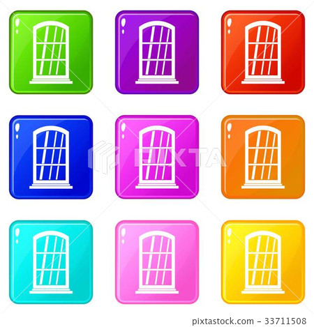 White narrow window set 9 White narrow window set 9 33711508