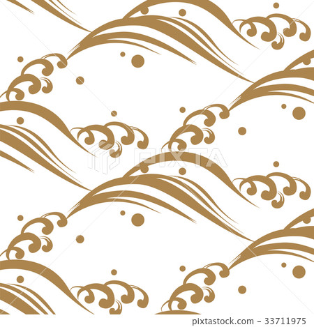 Japanese pattern background vector. 33711975