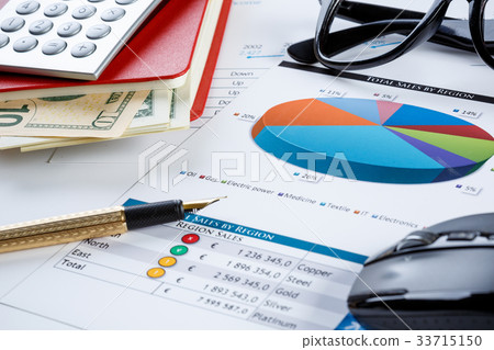 Financial charts and graphs on the table Financial charts and graphs on the table 33715150