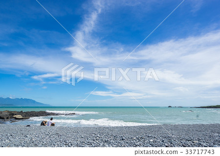 beautiful sea level in Sansiantai Taitung, Taiwan 33717743