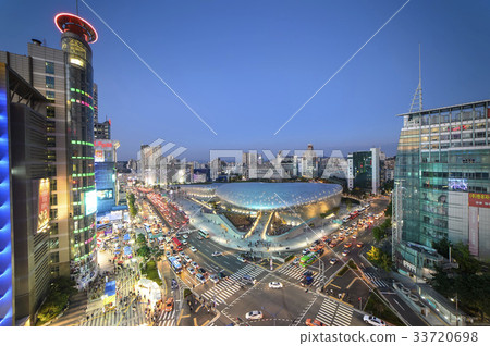 Good Morning City APM Shopping Mall Mc Stock Photo