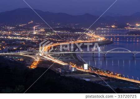 Guri Amsa Grand Bridge，Riverside North Road，Han River Municipal Park，Guri City，Gyeonggi-do 33720725